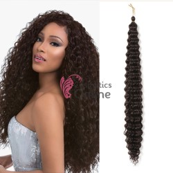 Extensie de par afro Deep Water Wave Twist Crochet de 80 cm Cod   ADW4 Saten Inchis